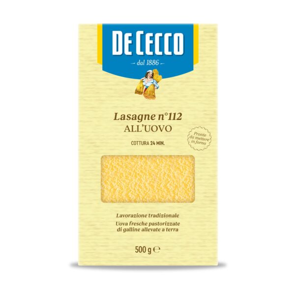 DE CECCO 112 LASAGNE ALL'UOVO GR500